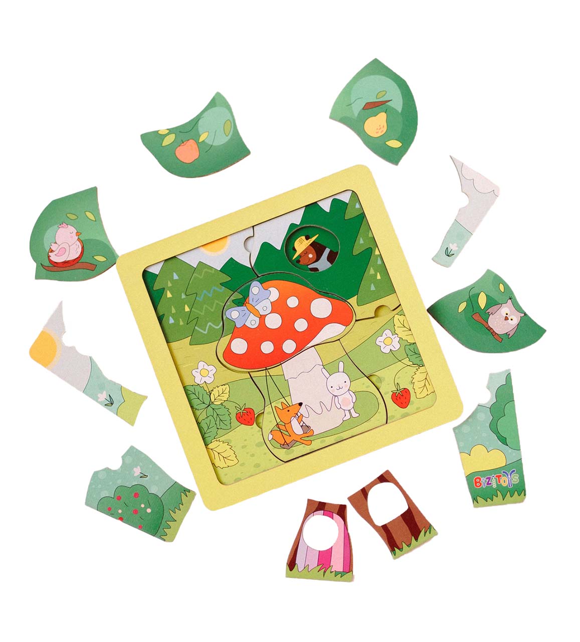 Wooden Toddler Puzzle 3-in-1