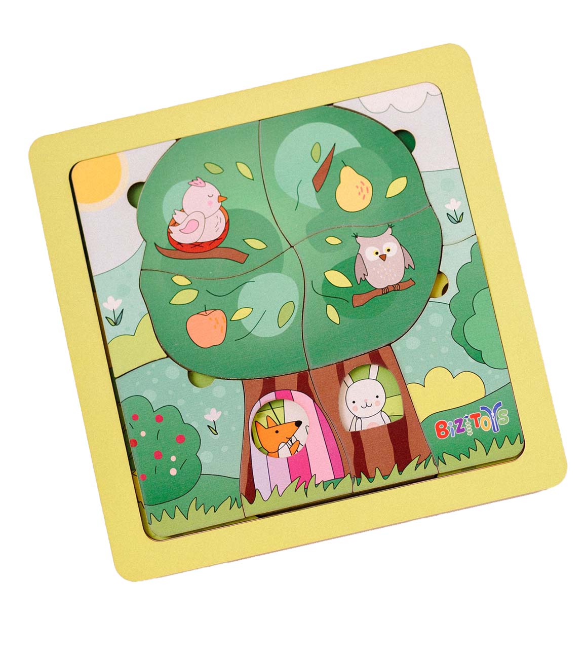 Wooden Toddler Puzzle 3-in-1