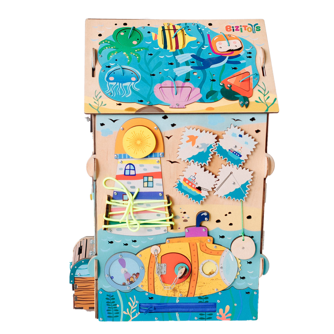 Wooden Busy Board Pirate