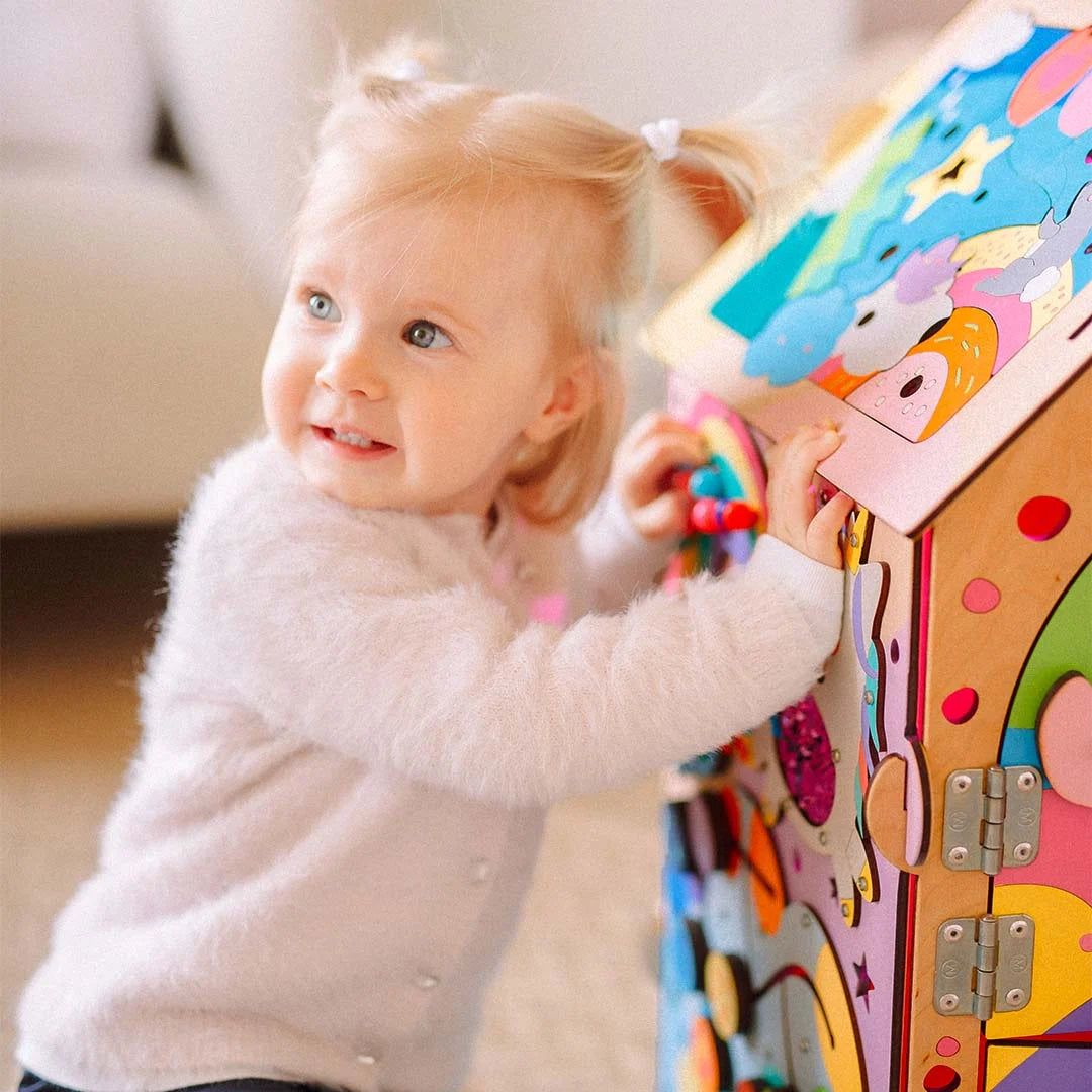 baby with montessori house