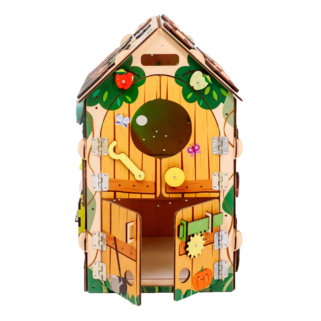 big wooden farm activity cube