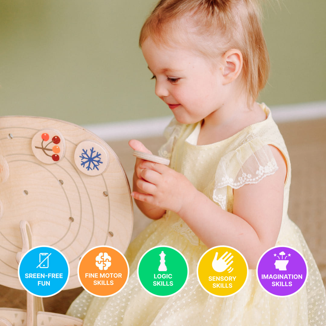 montessori toy to explain seasons to kids