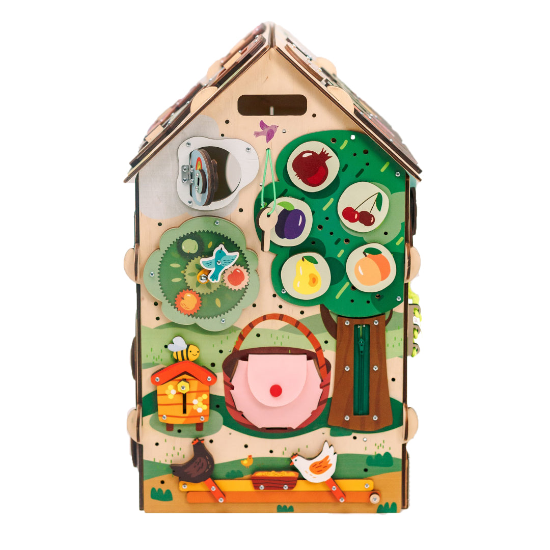 farm toy with removable fruits