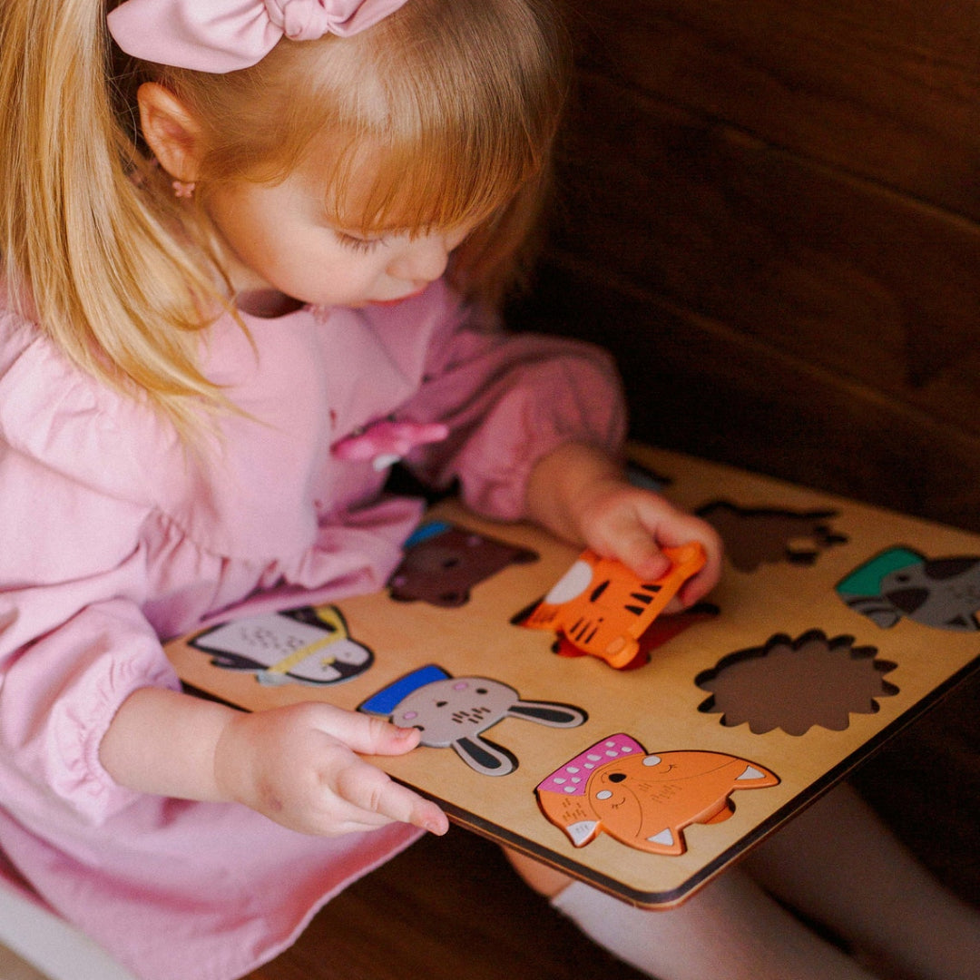 fine motor animal puzzle