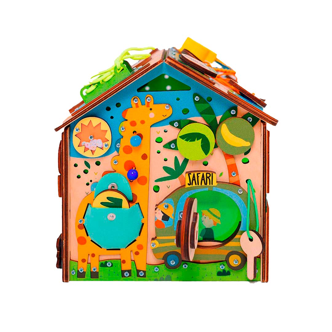 handcrafted infant activity cube