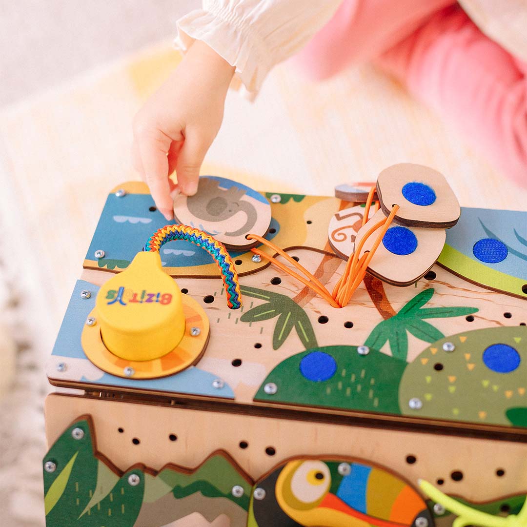 infant play cube for fine motor skills