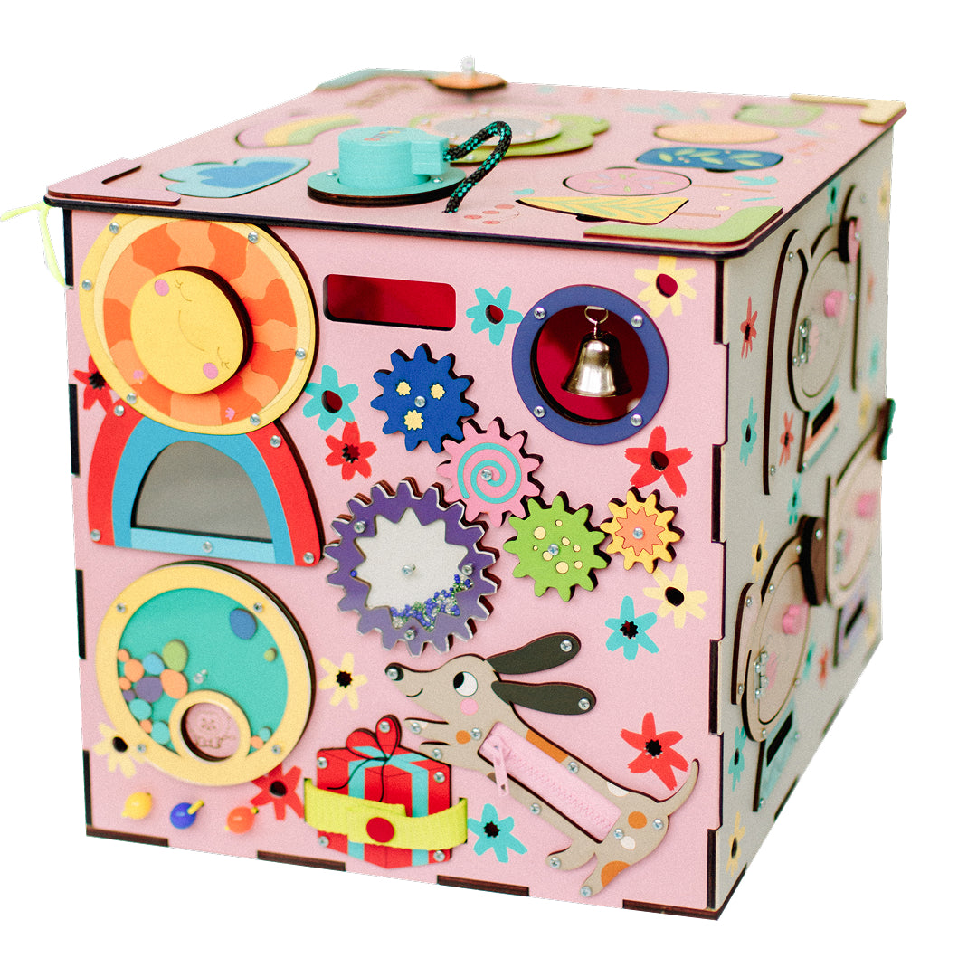 light up busy cube toy
