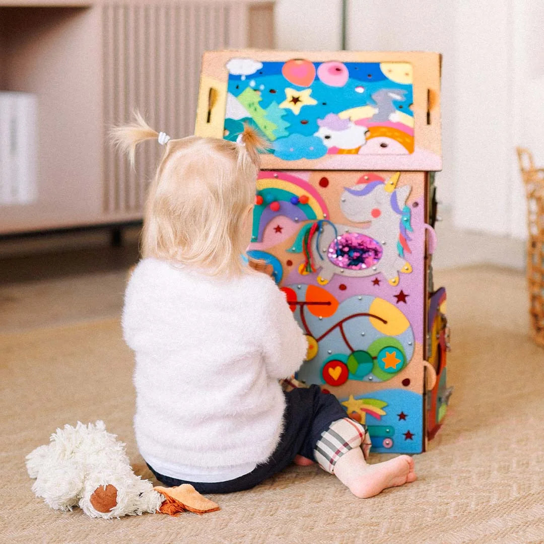 baby-safe busy house toy