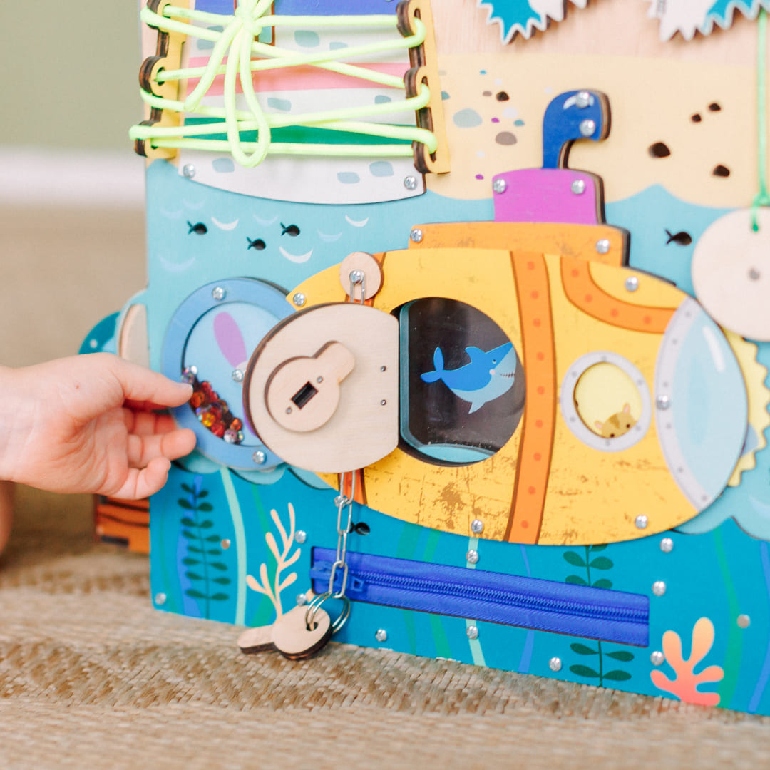 open activity panels on pirate wooden board